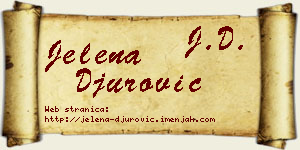 Jelena Đurović vizit kartica